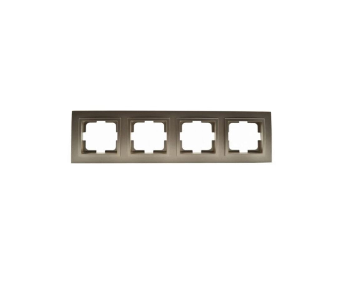 ჩარჩო ოთხიანი DESPINA Bronze - 102-230000-163 — როზეტები და ჩამრთველები